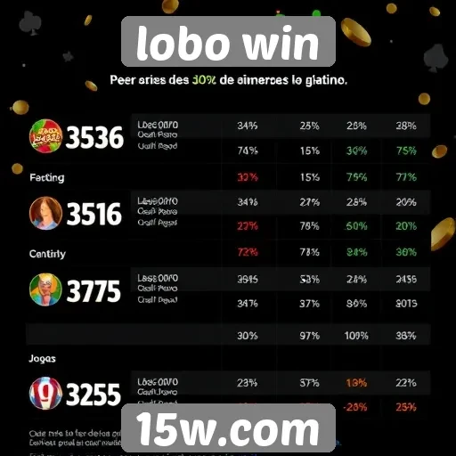 Estatísticas de jogos disponíveis no lobo win